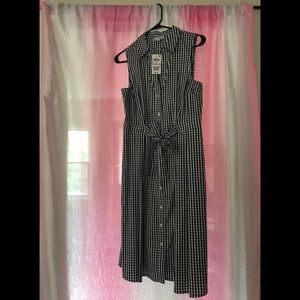 NWT Maison Jules striped shirt dress size 6